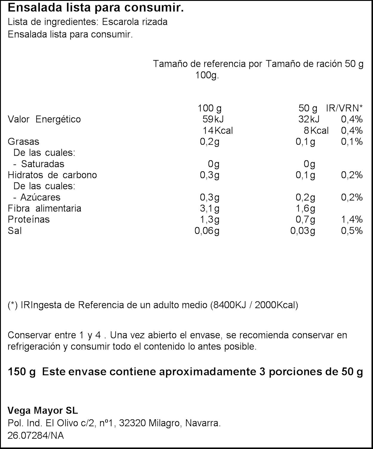 Escarola bolsa Ifa 150g