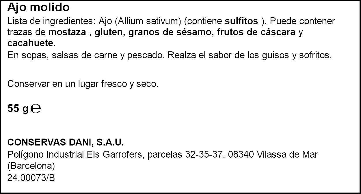 Ajo molido Ifa eliges 55g