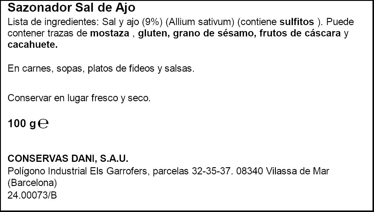Sal de ajo  Ifa eliges 100g