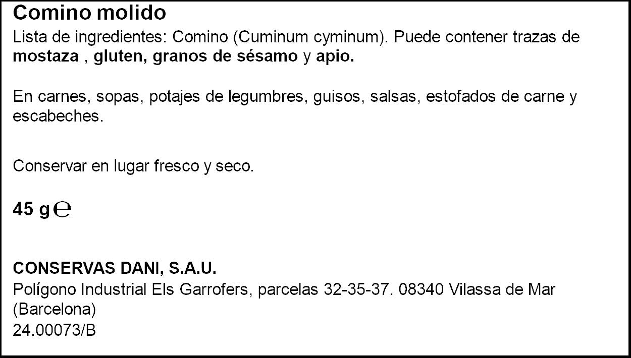 Cominos molidos Ifa eliges 45g