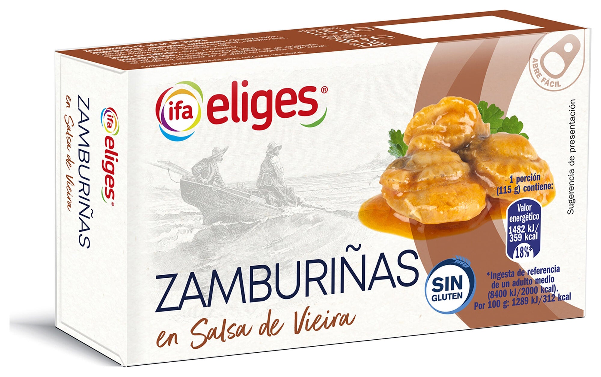 Zamburiña sal vieira ol-120 Ifa eliges 60g escurr