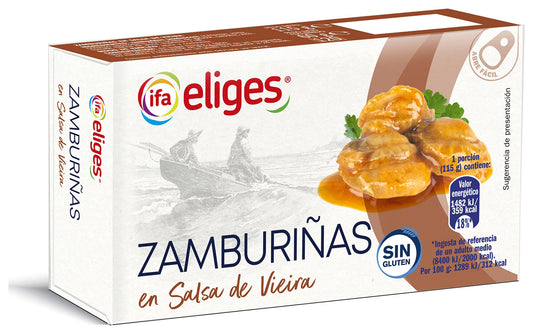 Zamburiña sal vieira ol-120 Ifa eliges 60g escurr La Despensa