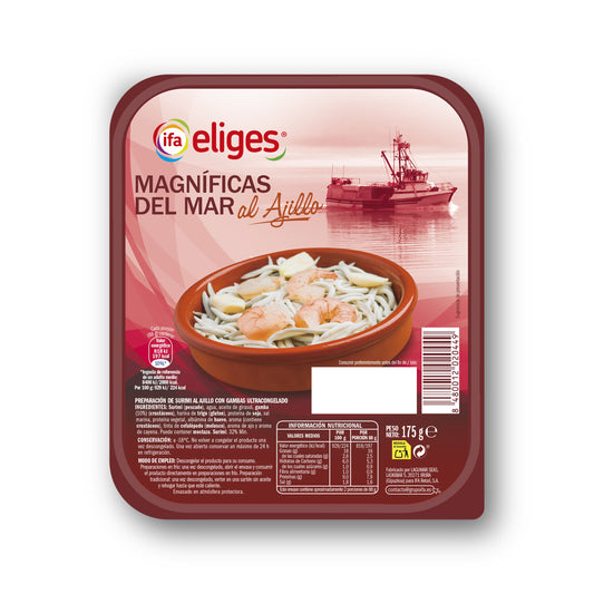 Magnificas de mar ajillo congelada Ifa eliges 175 g La Despensa