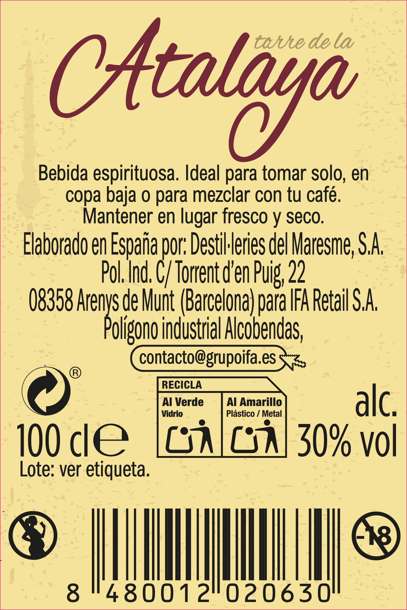 Brandy  Torre atalaya 1l