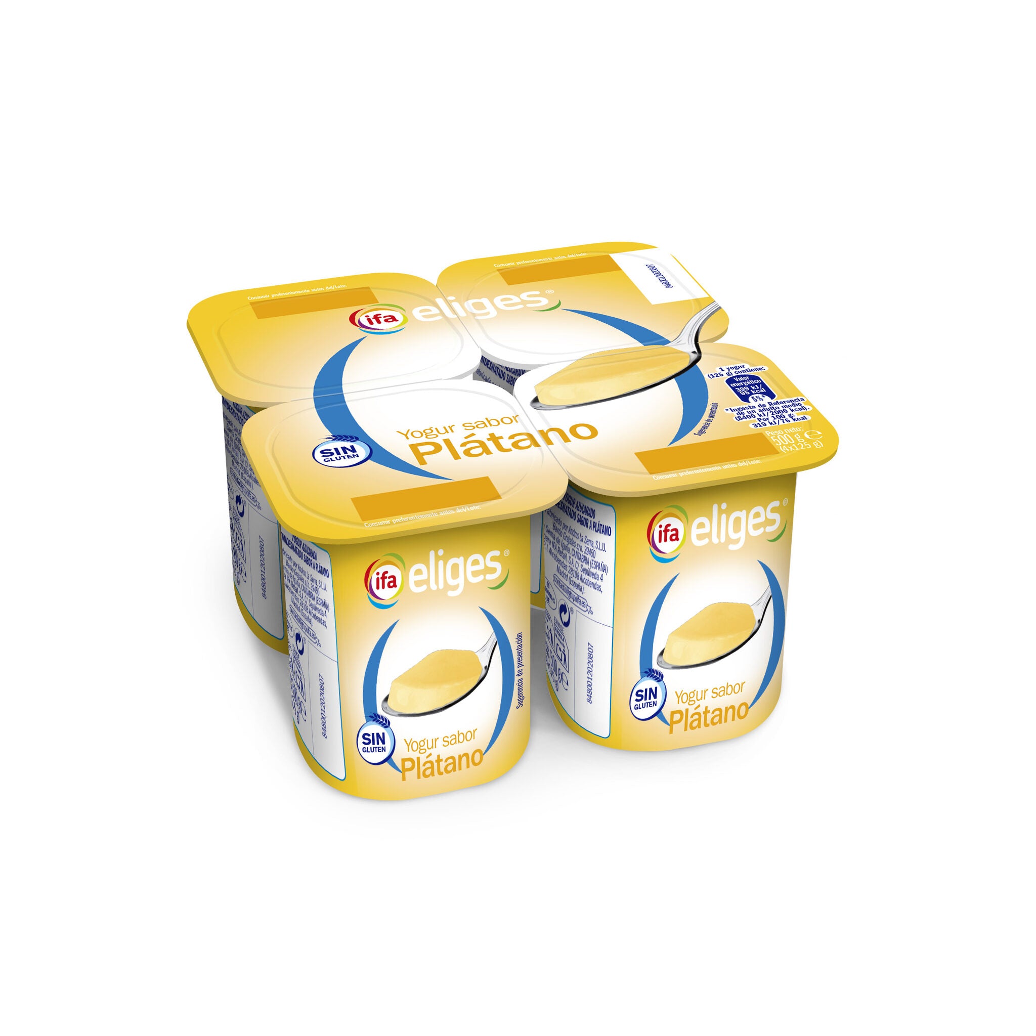 Yogurt platano Ifa eliges p4 125g/u