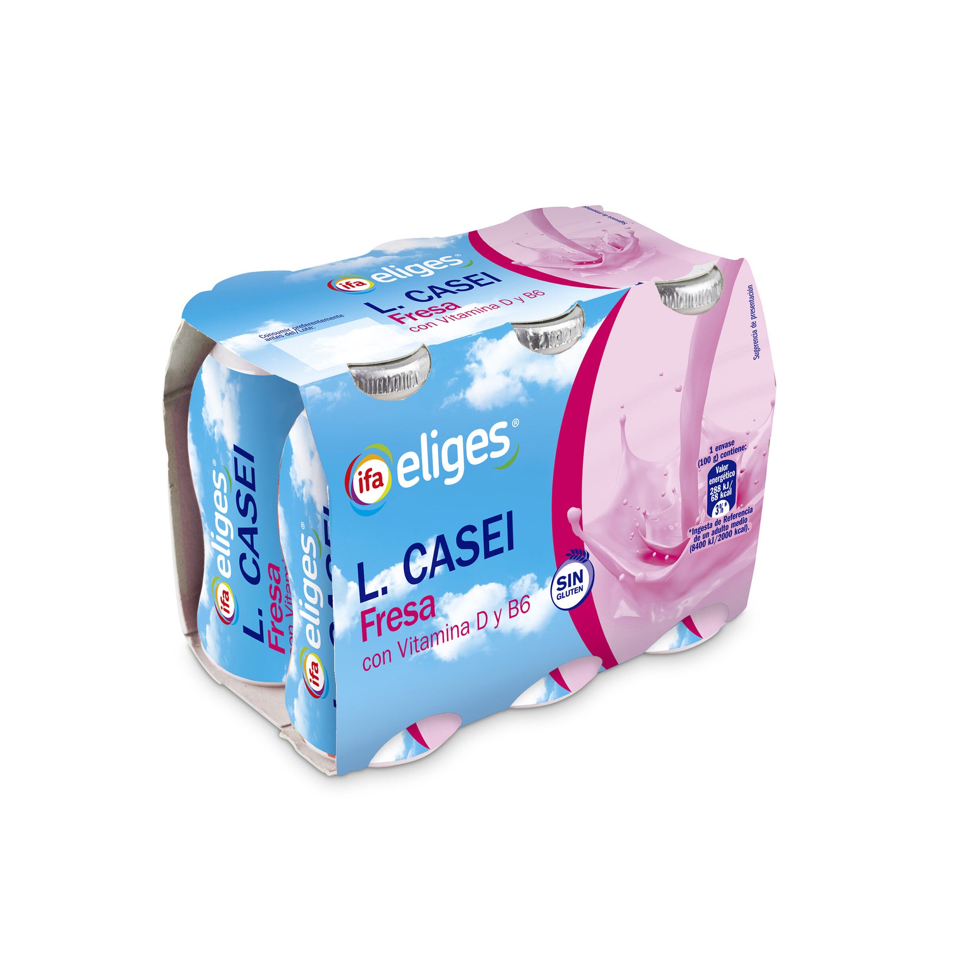 Yogur liquido l.casei fresa Ifa eliges p6 100g/u