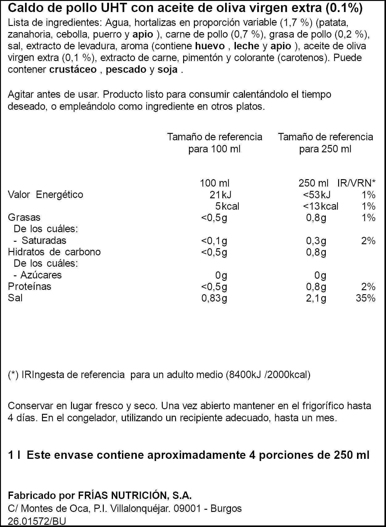 Caldo pollo  Ifa eliges 1l