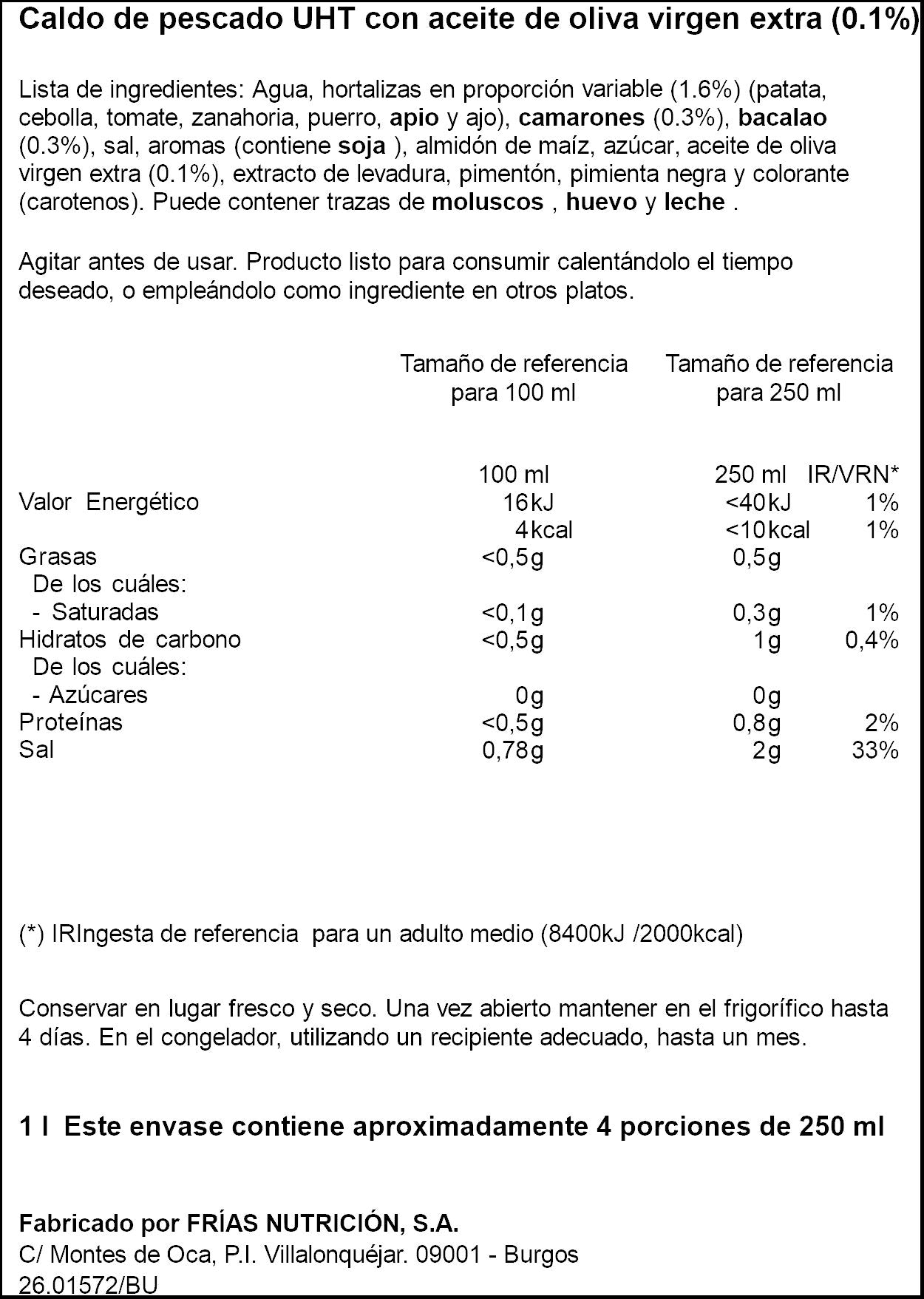 Caldo pescado  Ifa eliges 1l