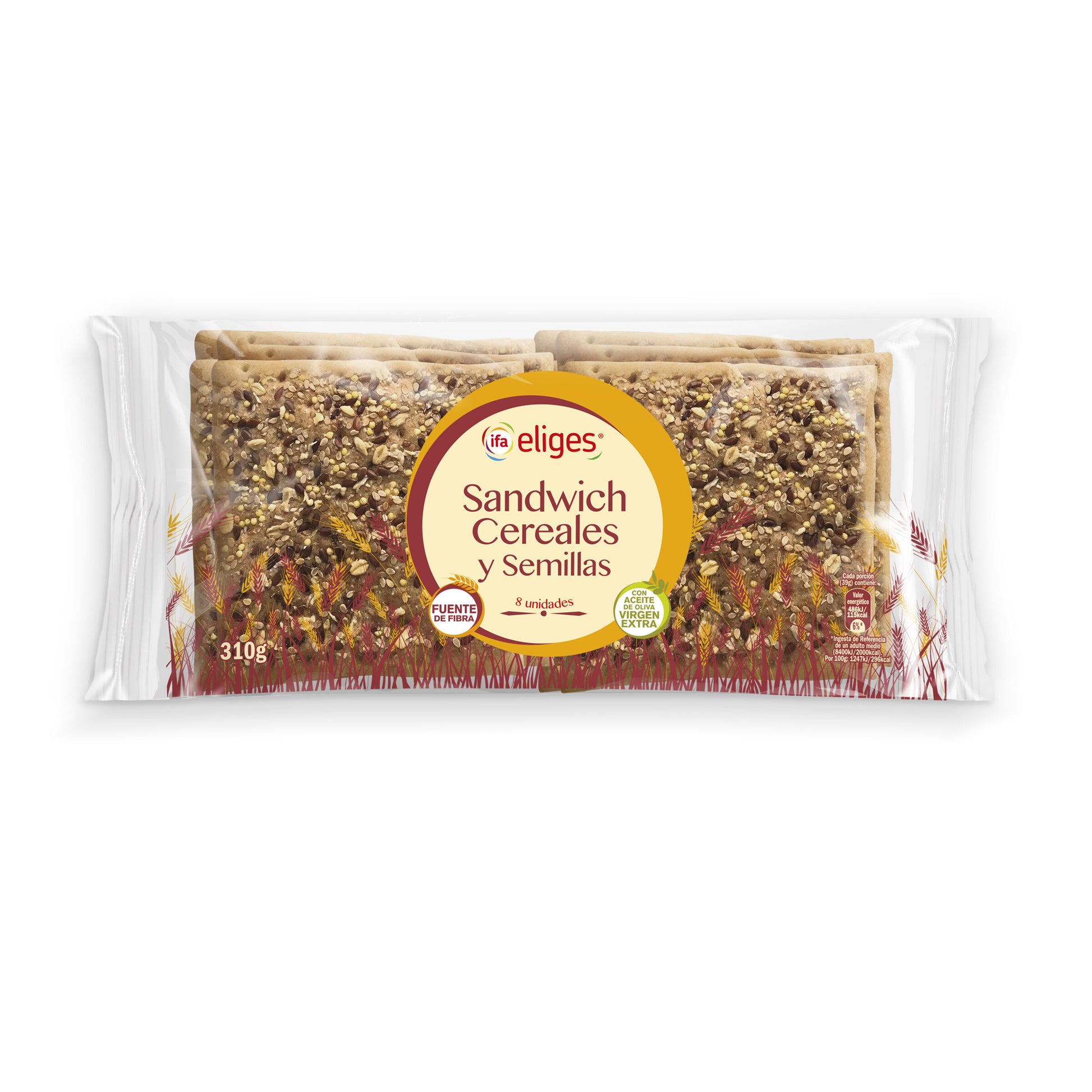 Pan sandwich cereales y semillas Ifa eliges p8 310g