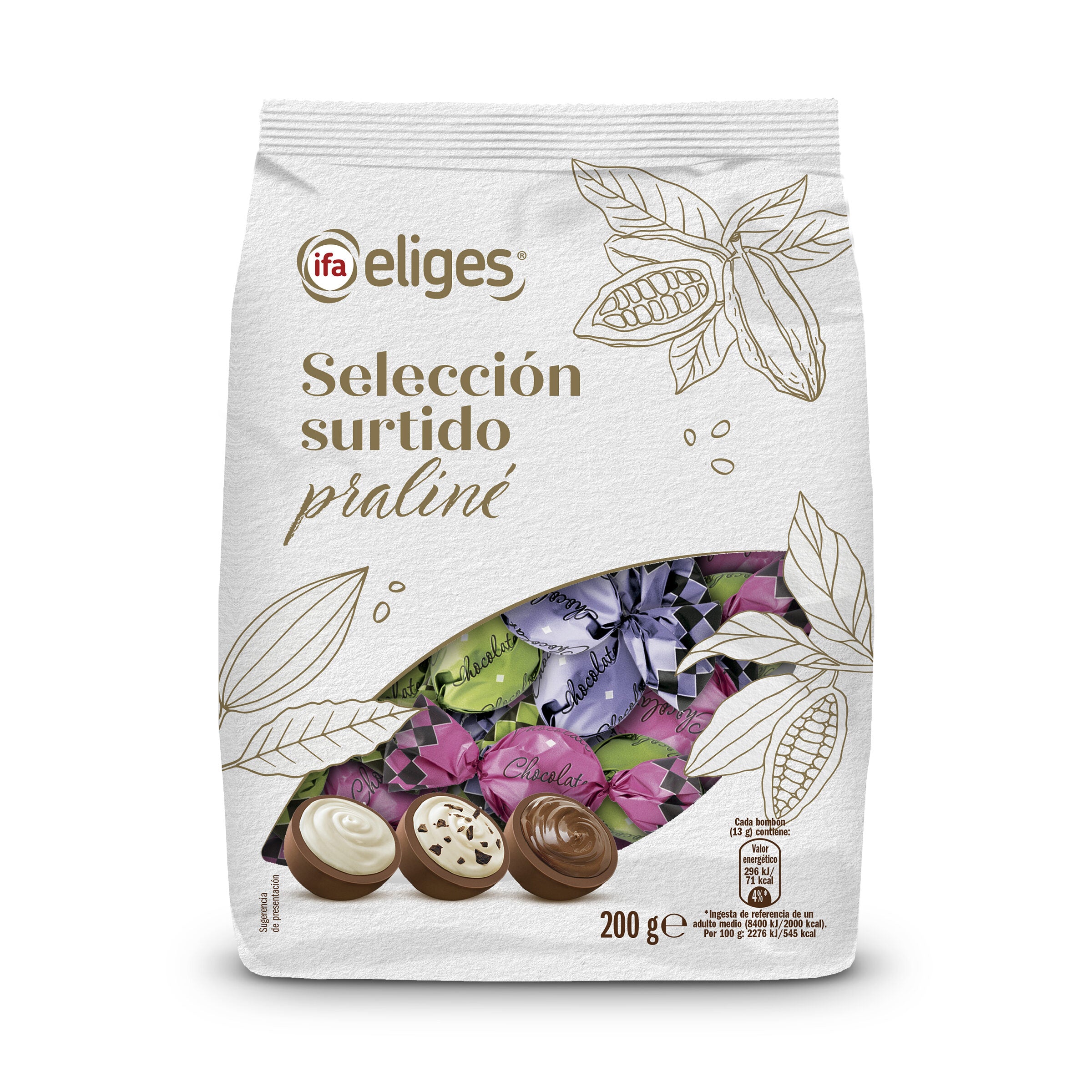 Bombón rellena crema Ifa eliges 200g