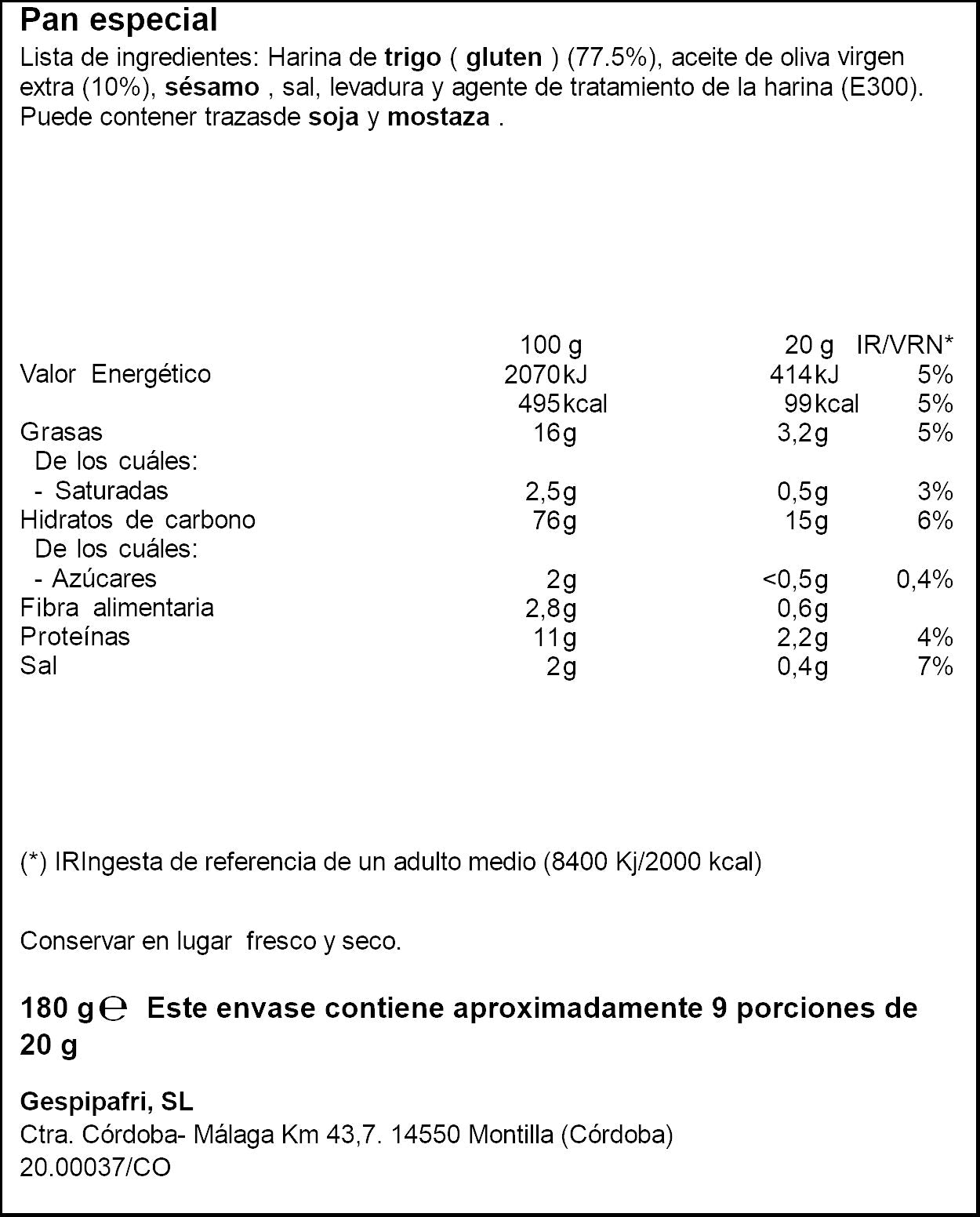 Regaña  Ifa eliges 180g