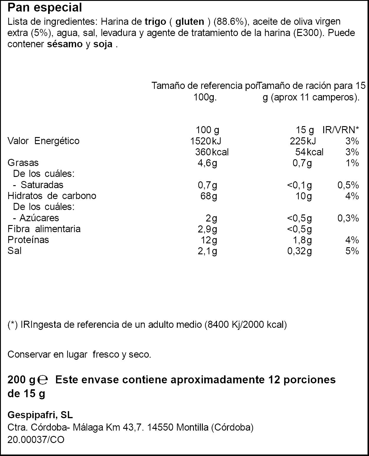 Pico campero Ifa eliges 200g