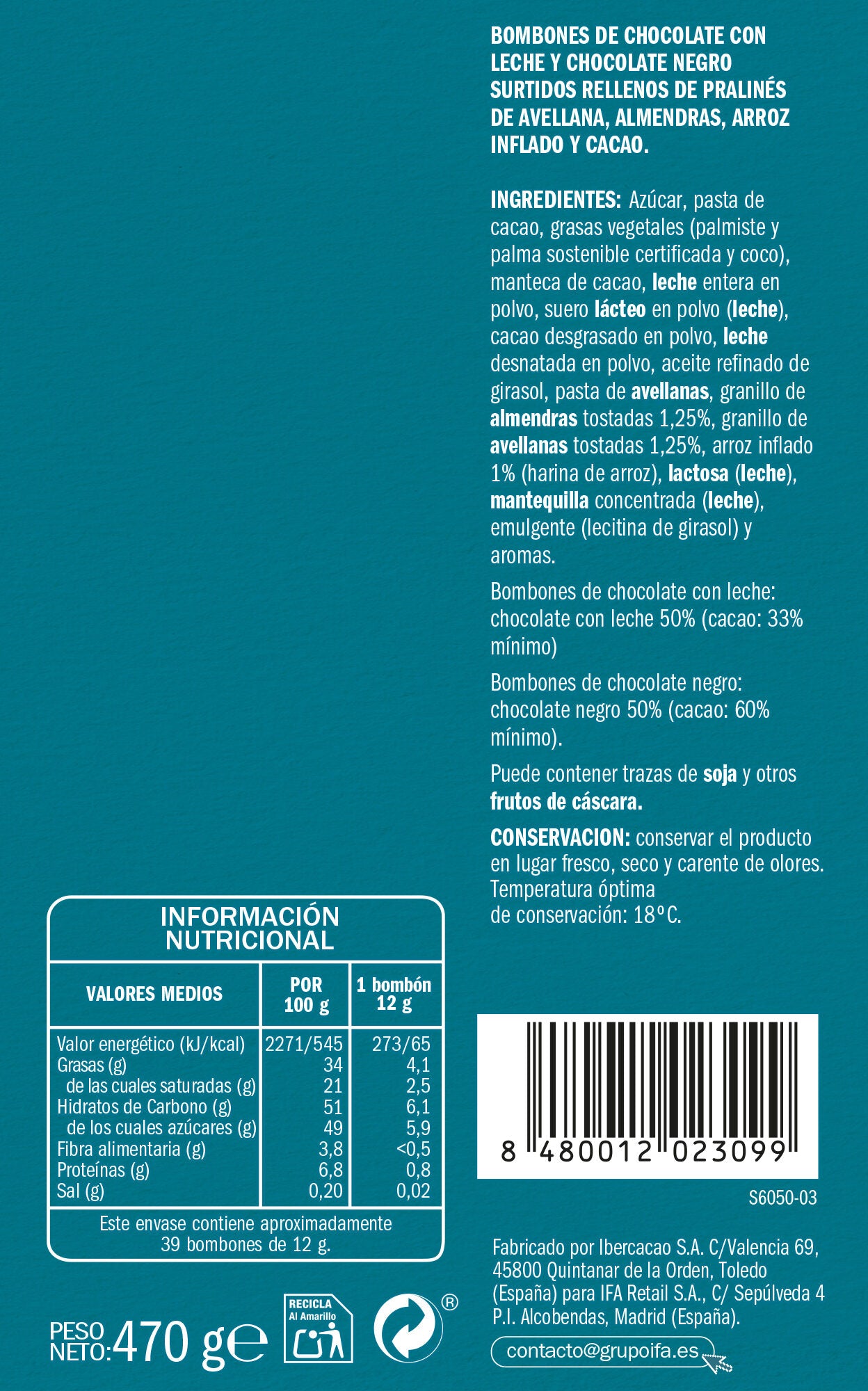 Bombón surtido Ifa eliges 470g