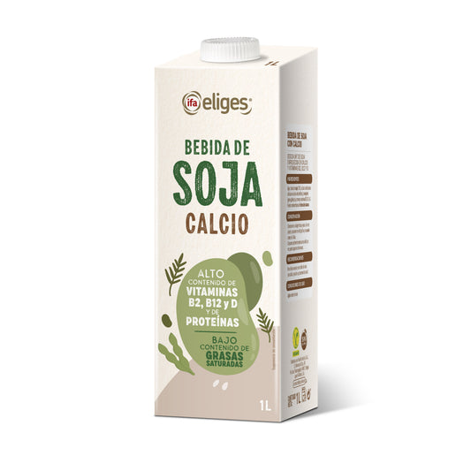 Bebida vegetal  soja calcio Ifa eliges 1l La Despensa