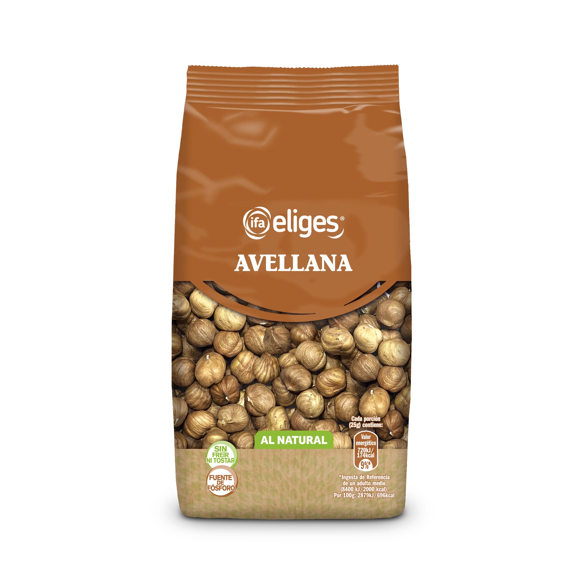 Avellanas natural cruda c/piel Ifa eliges 200g