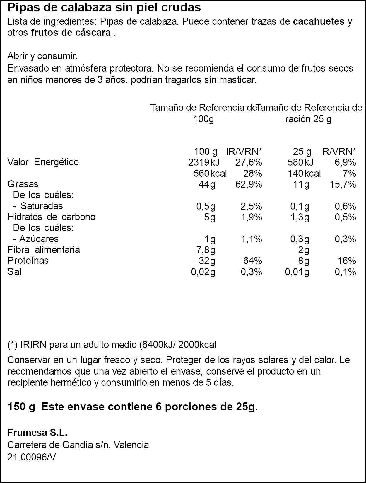 Pipa calabaza mondada natural Ifa eliges 150g