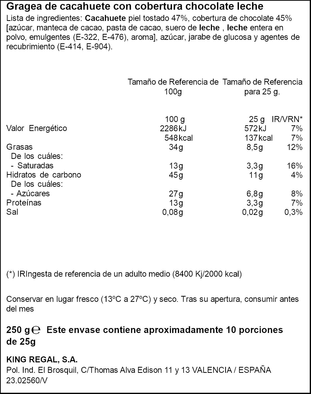 Chocolate cacahuete Ifa eliges 250g