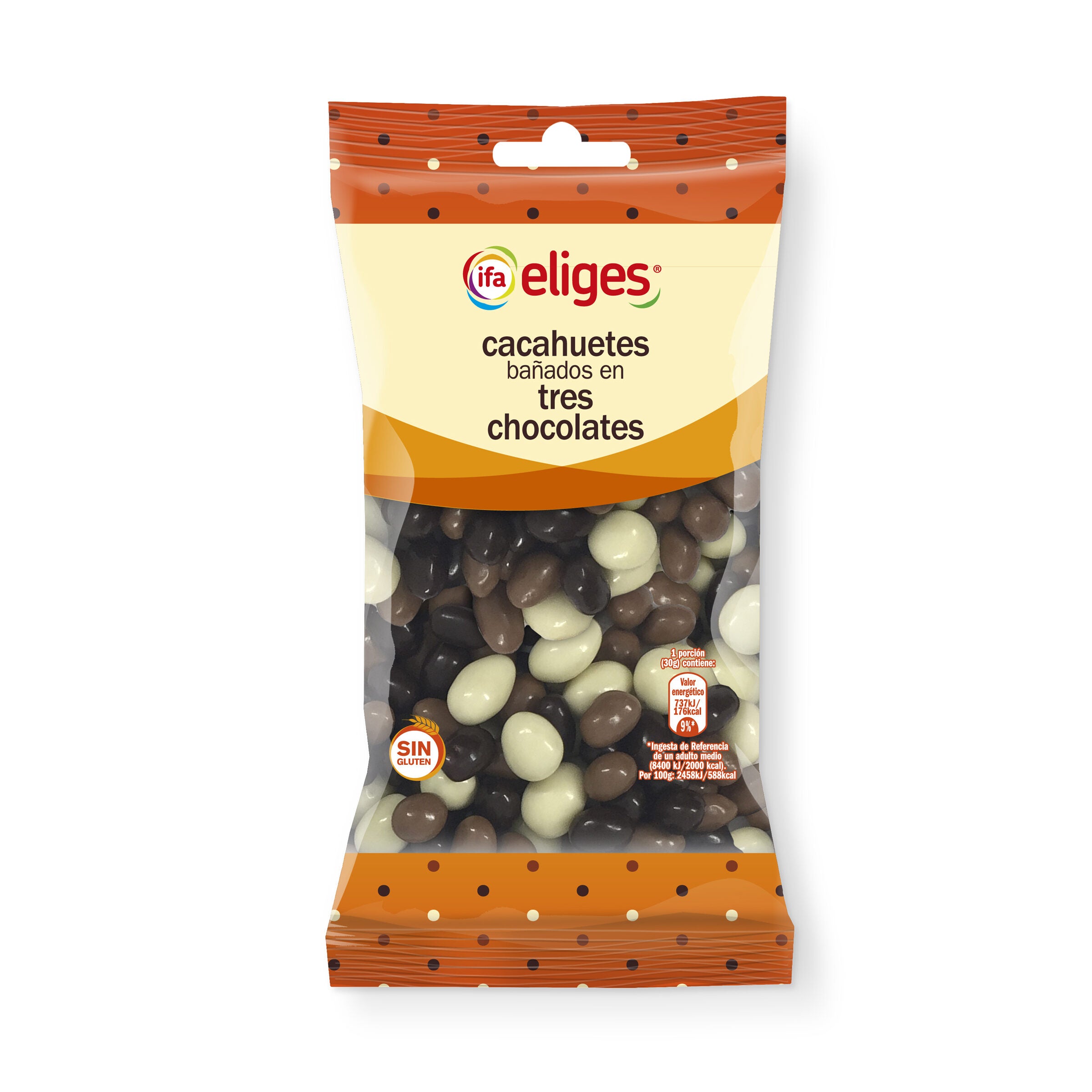Cacahuete bañado en tres chocolates Ifa eliges 180g