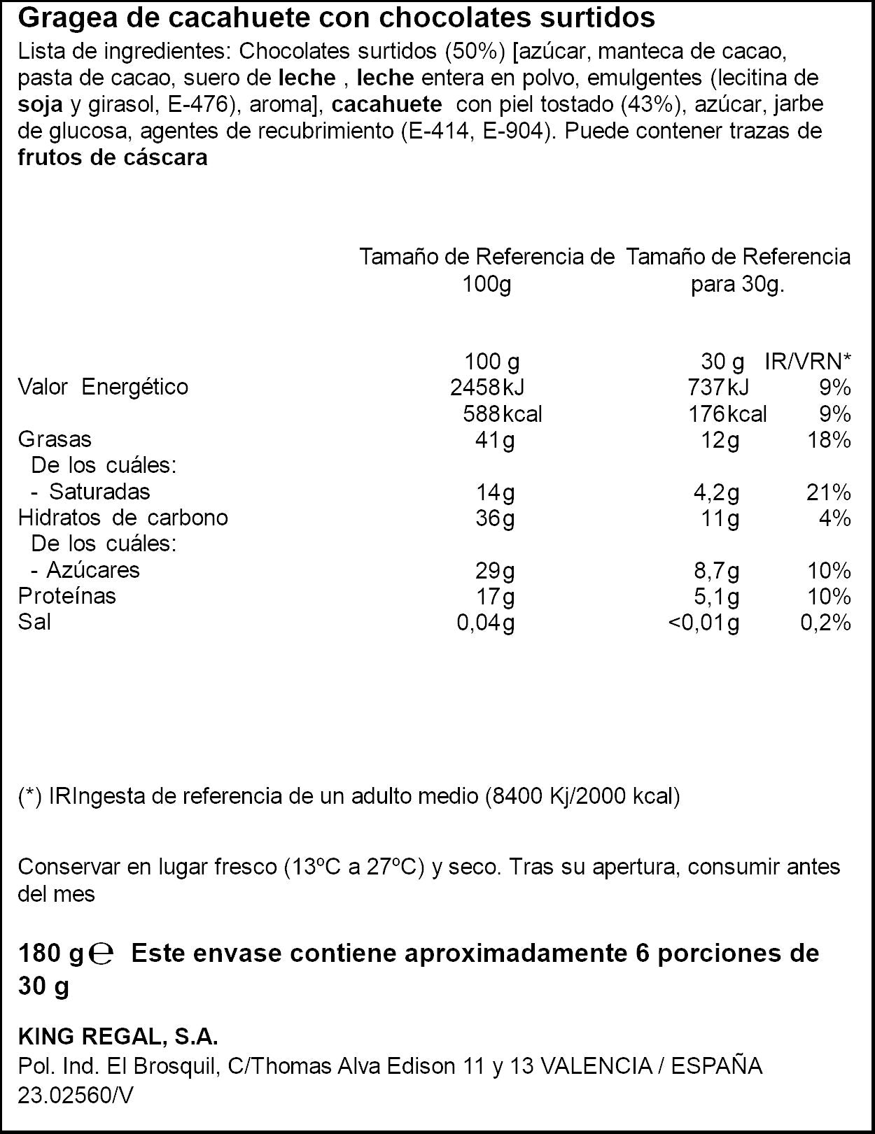 Cacahuete bañado en tres chocolates Ifa eliges 180g