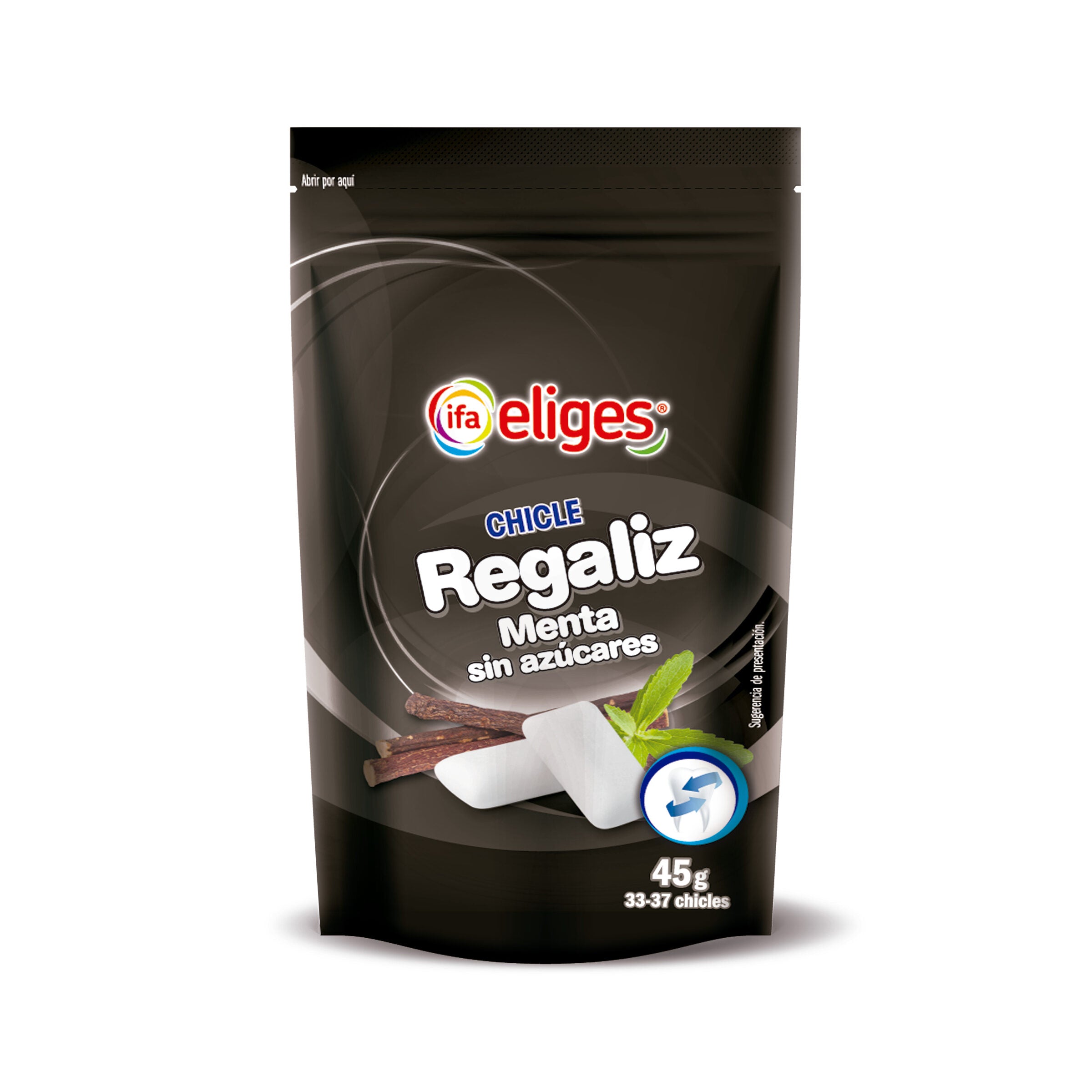 Chicle regaliz menta s/azucares Ifa eliges p35 45g