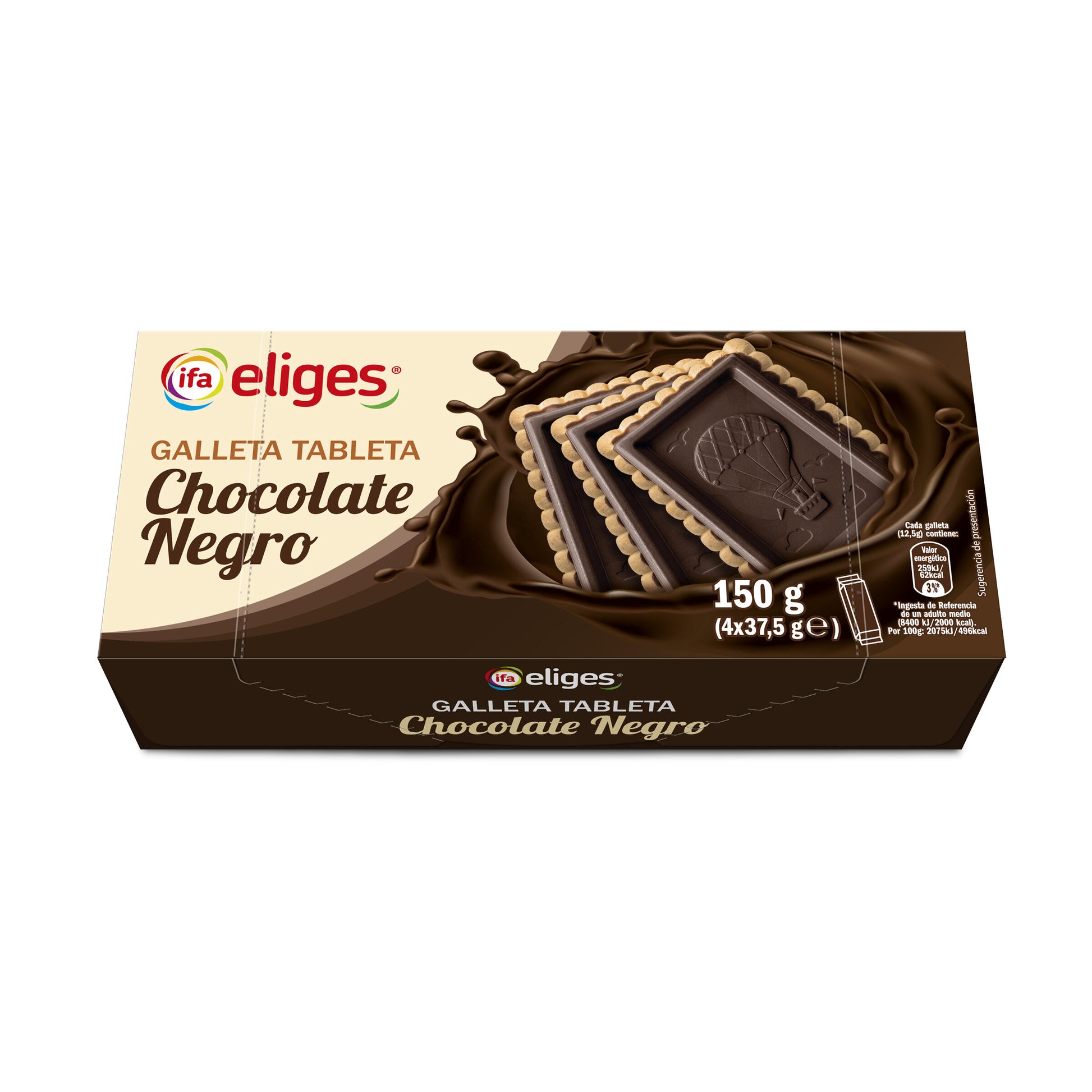 Galleta tableta choco negro Ifa eliges 150g