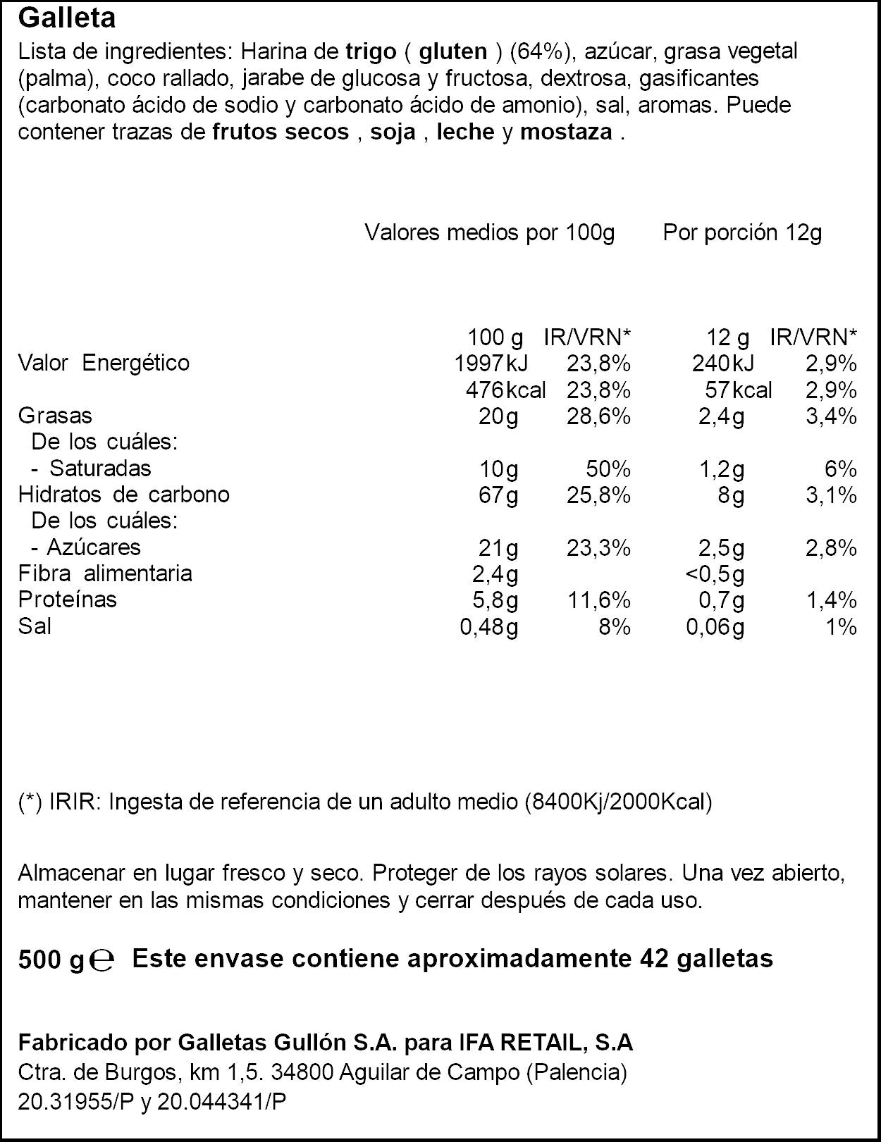 Pasta artesana Ifa eliges 500g