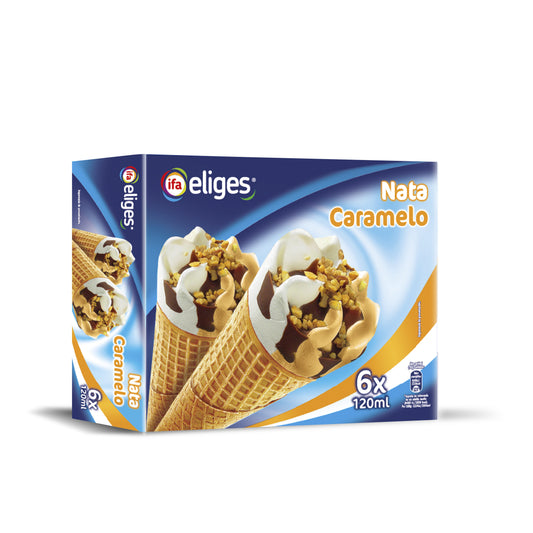 Cono nata caramelo Ifa eliges p6 120ml/u La Despensa