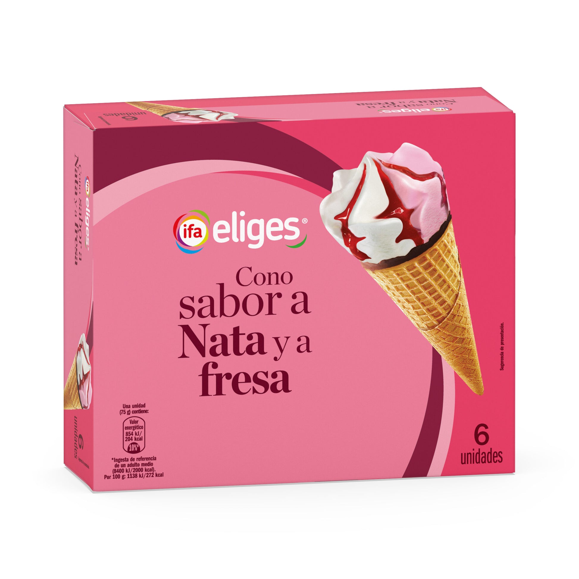 Cono nata fresa Ifa eliges p6 120ml/u