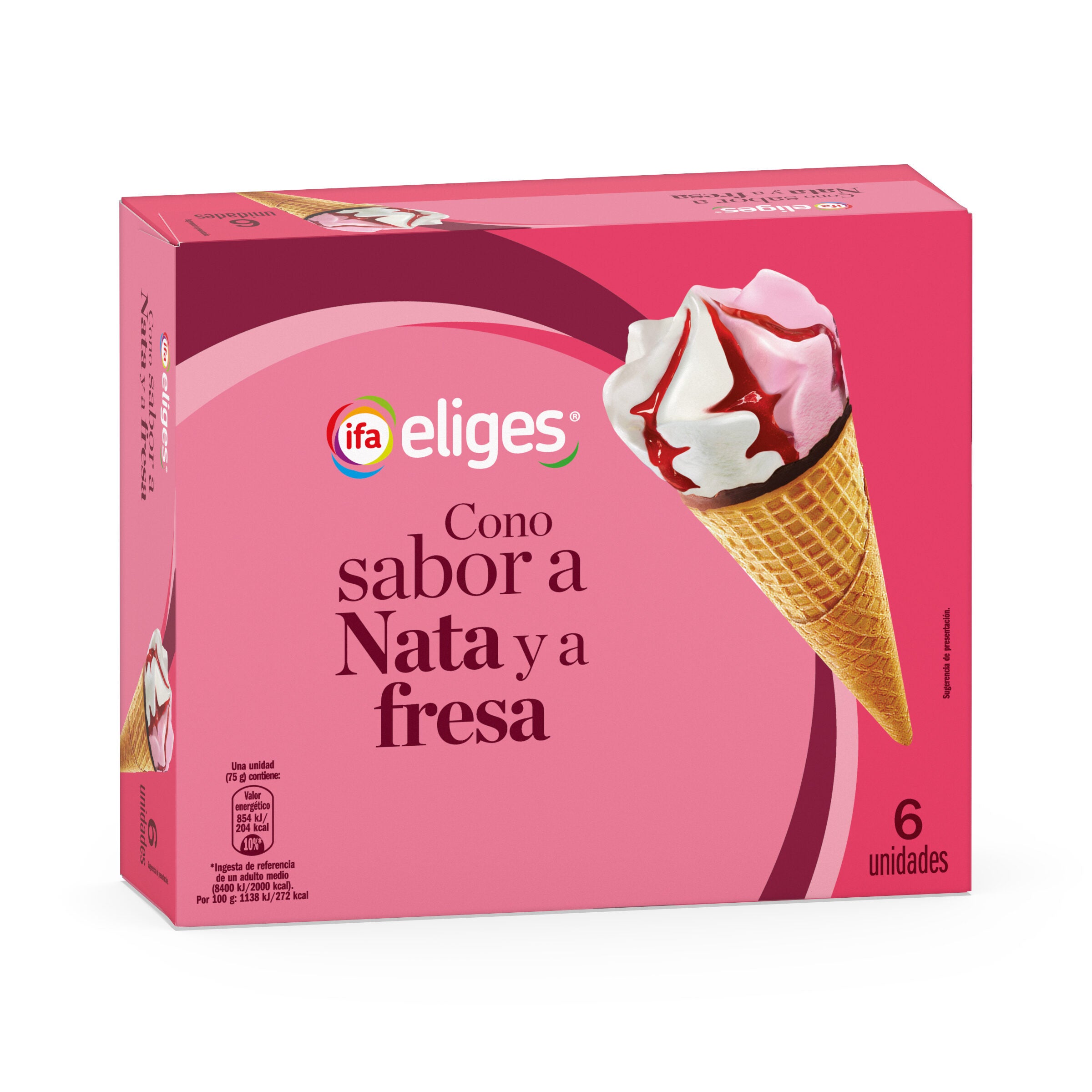 Cono nata fresa Ifa eliges p6 120ml/u