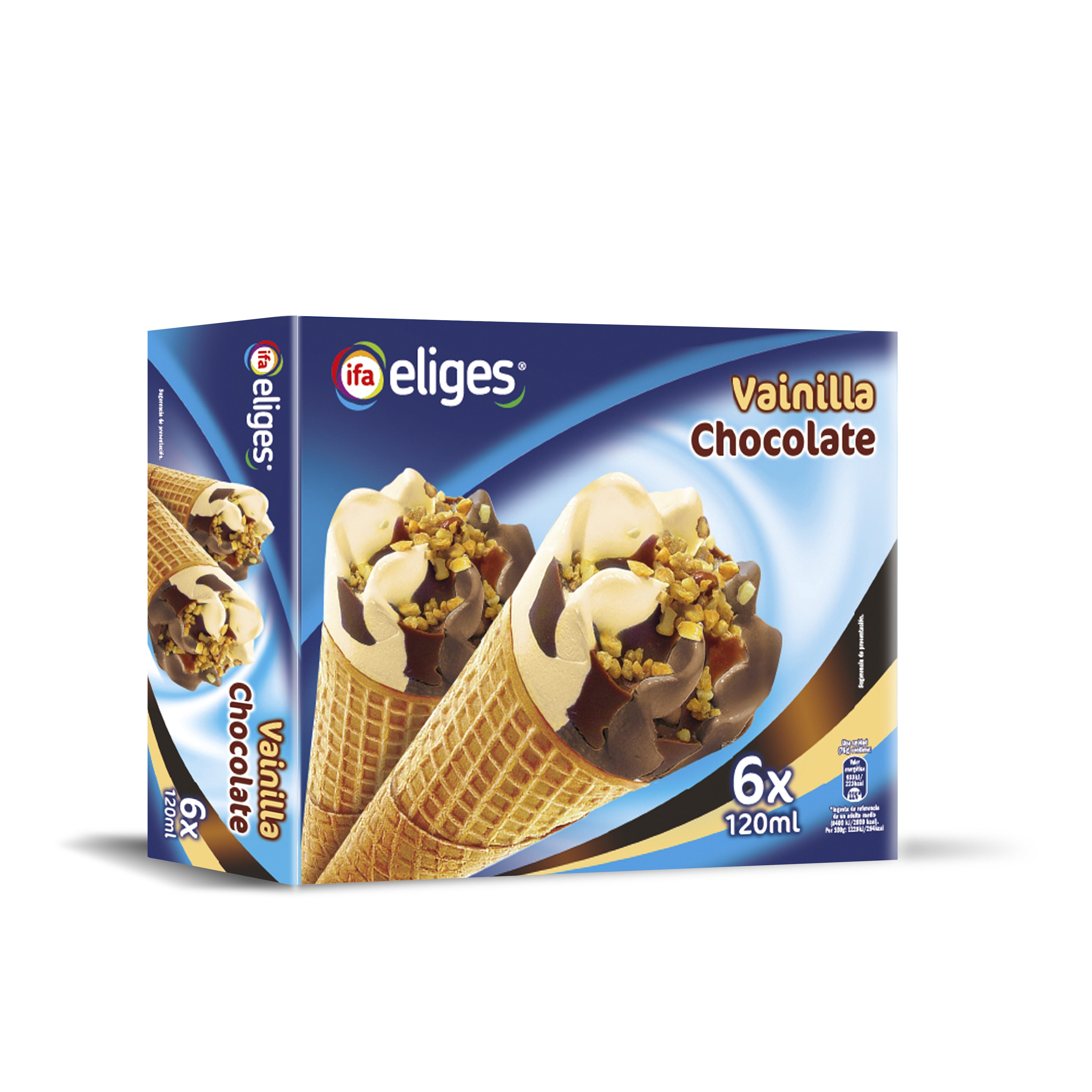 Cono vainilla chocolate Ifa eliges p6 120ml/u