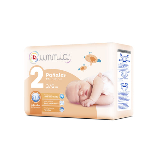 Pañal recién t2 3-6kg Ifa unnia 28u La Despensa