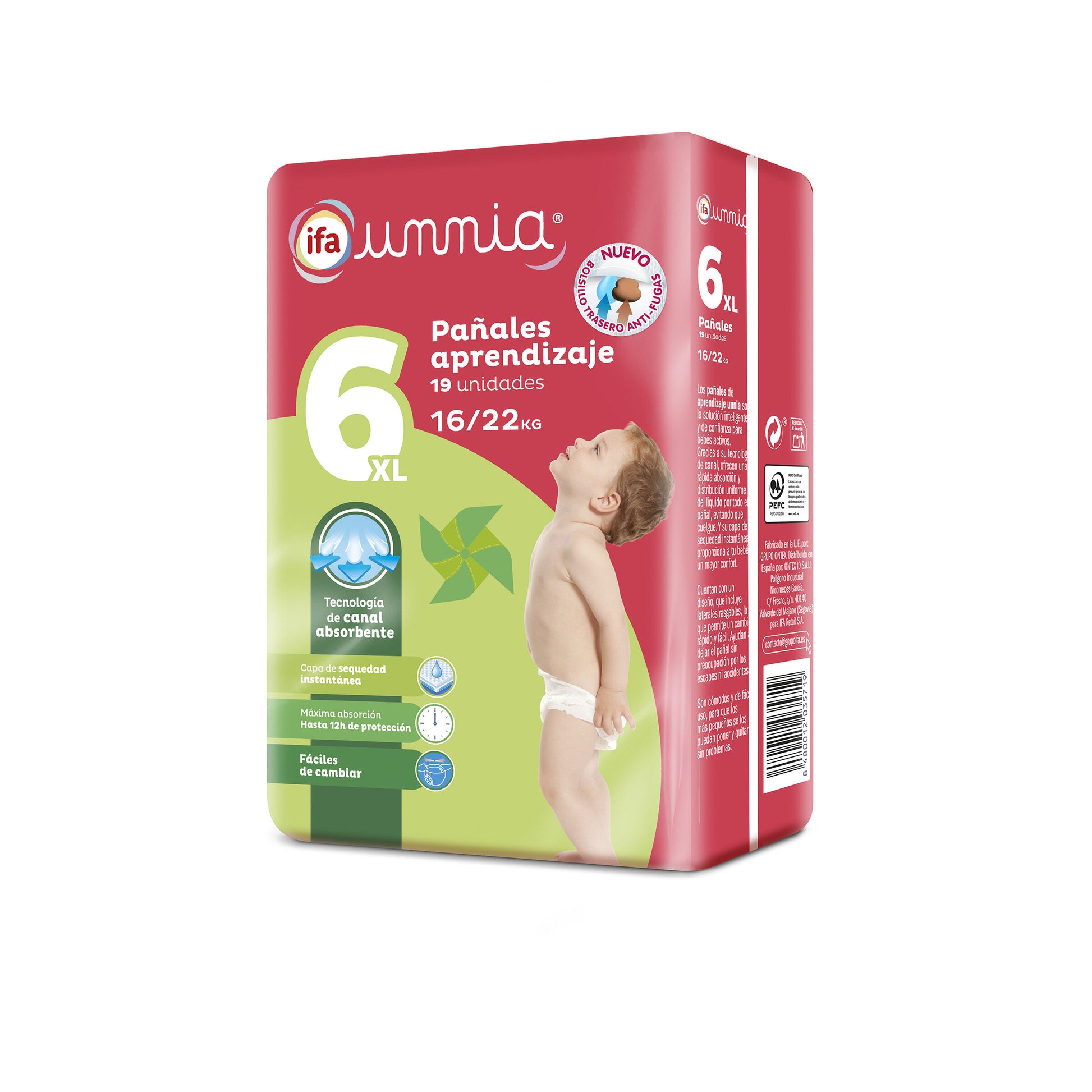 Pañal t6 17-28kg Ifa unnia 25u