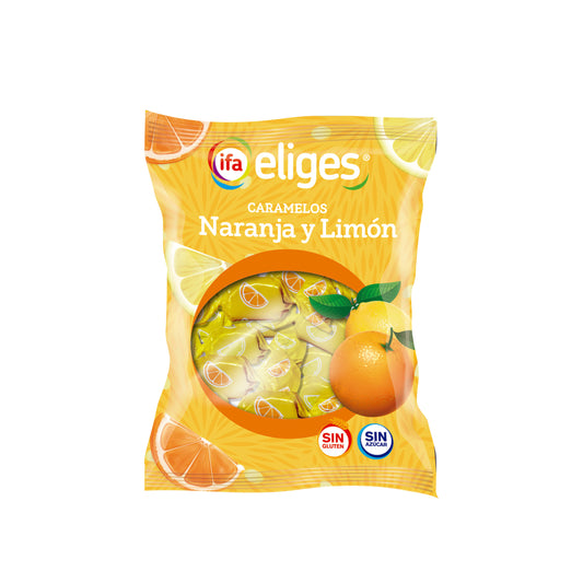 Caramelo s/azúcar naranja y limón Ifa eliges 70g La Despensa