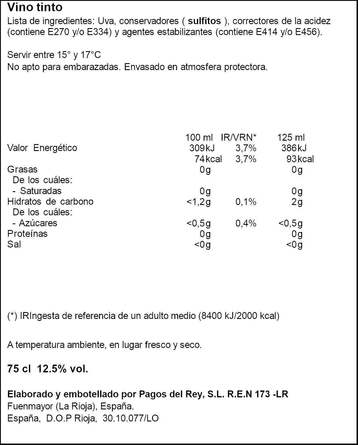 Vino tinto rioja joven Conde de basalu 750ml