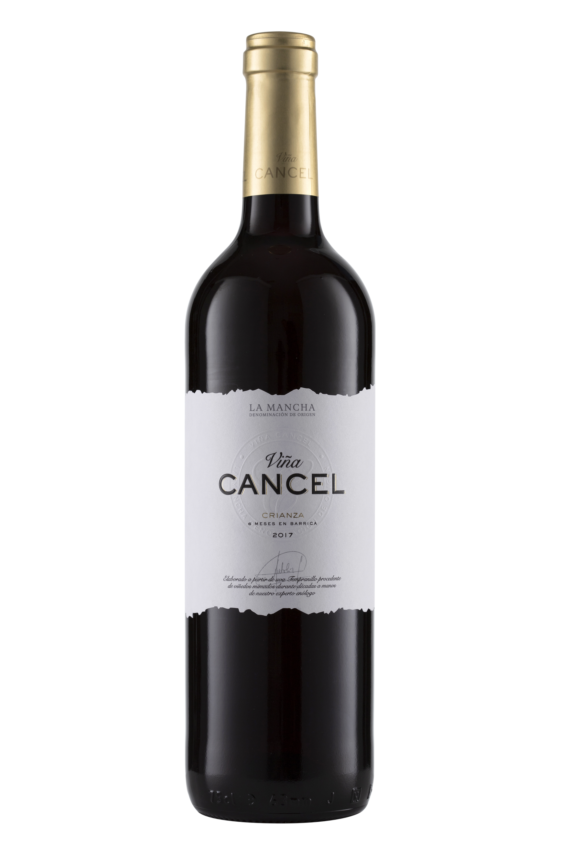 Vino tinto crianza d.o mancha Viña cancel 75cl