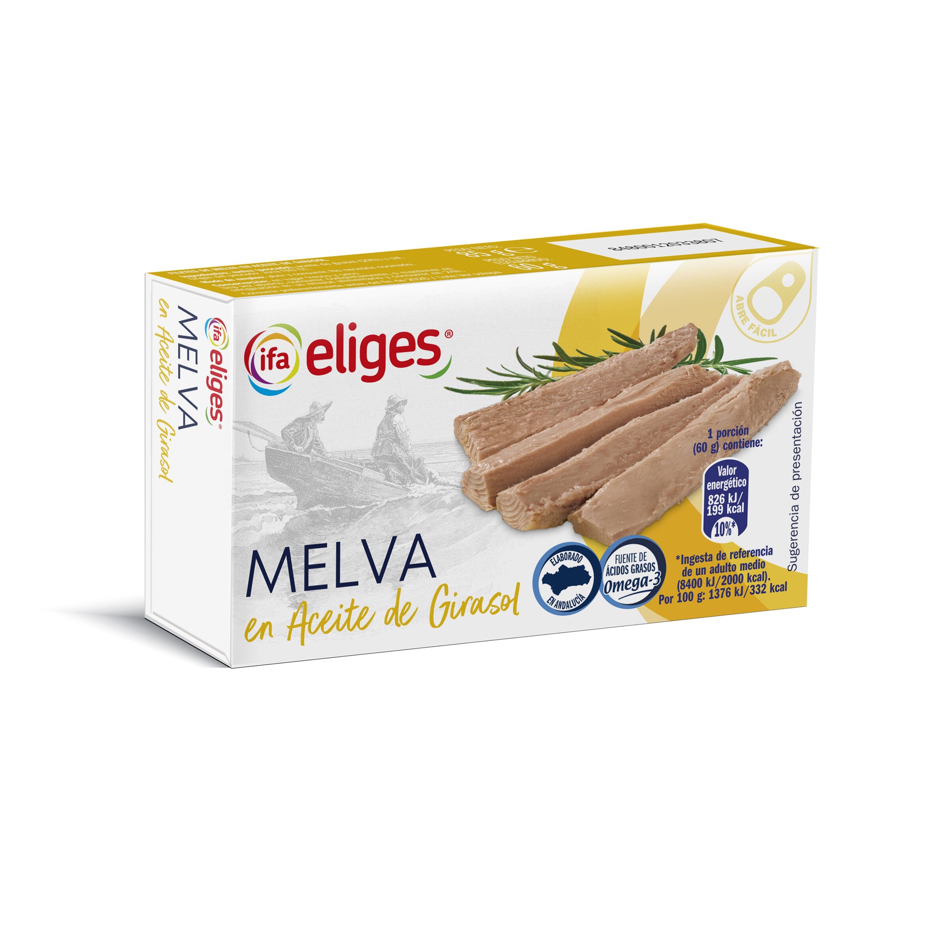 Melva aceite girasol rr90 Ifa eliges 60g escurr