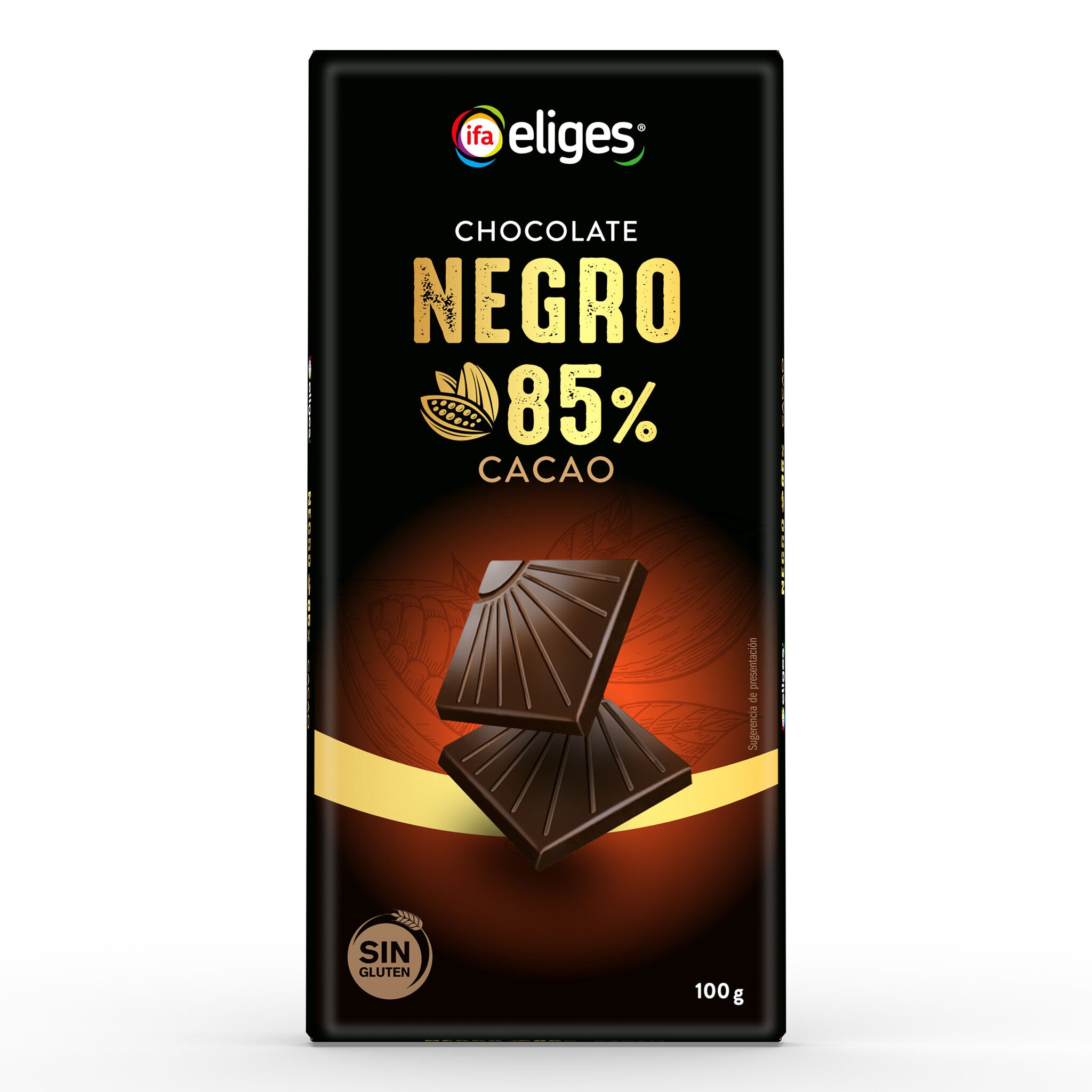 Chocolate negro 85% cacao Ifa eliges 100g