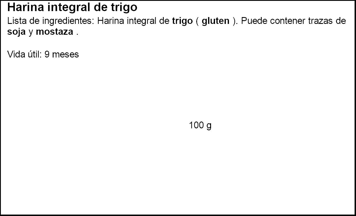 Harina integral Ifa eliges 1kg