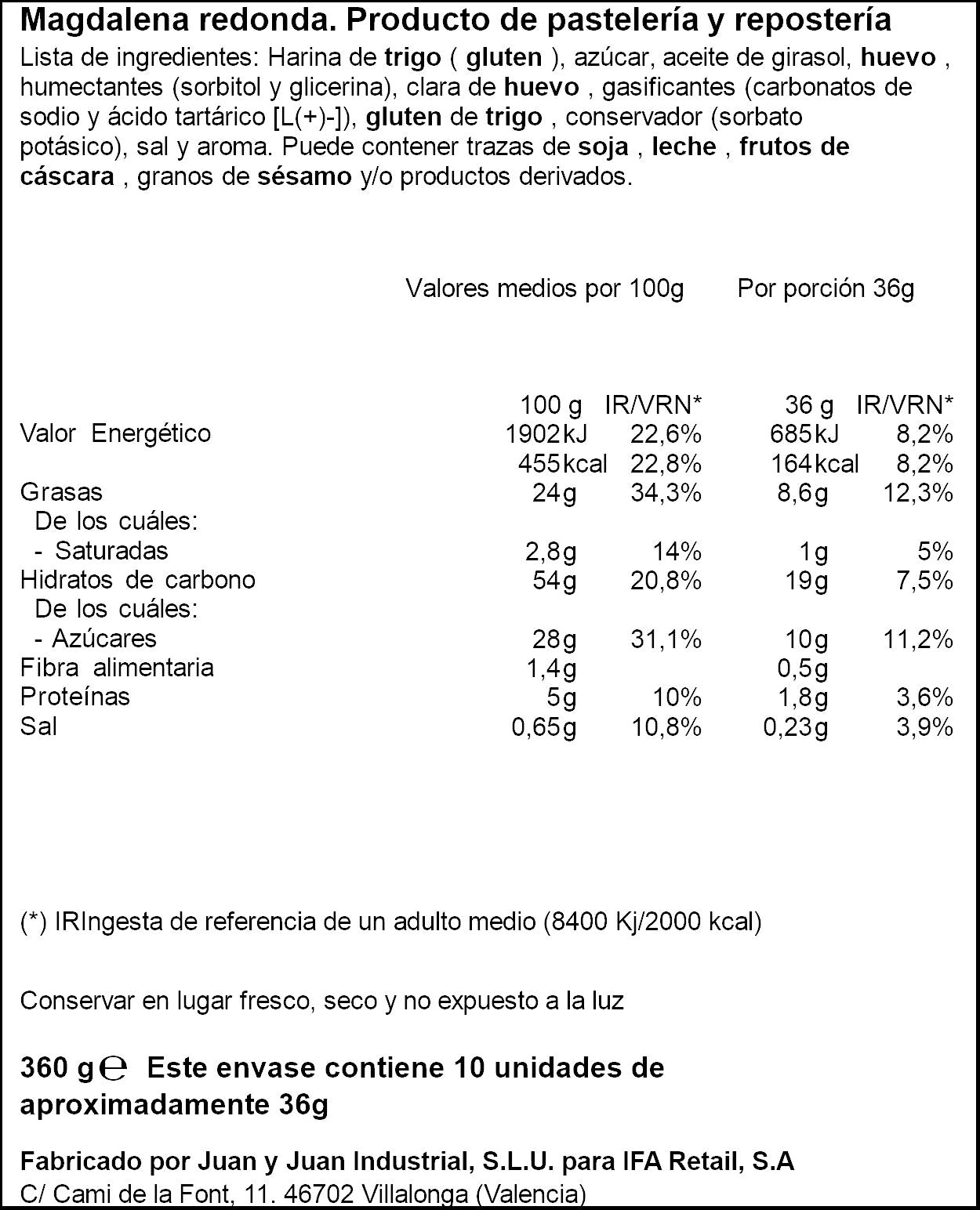 Magdalena individual Ifa eliges 350g
