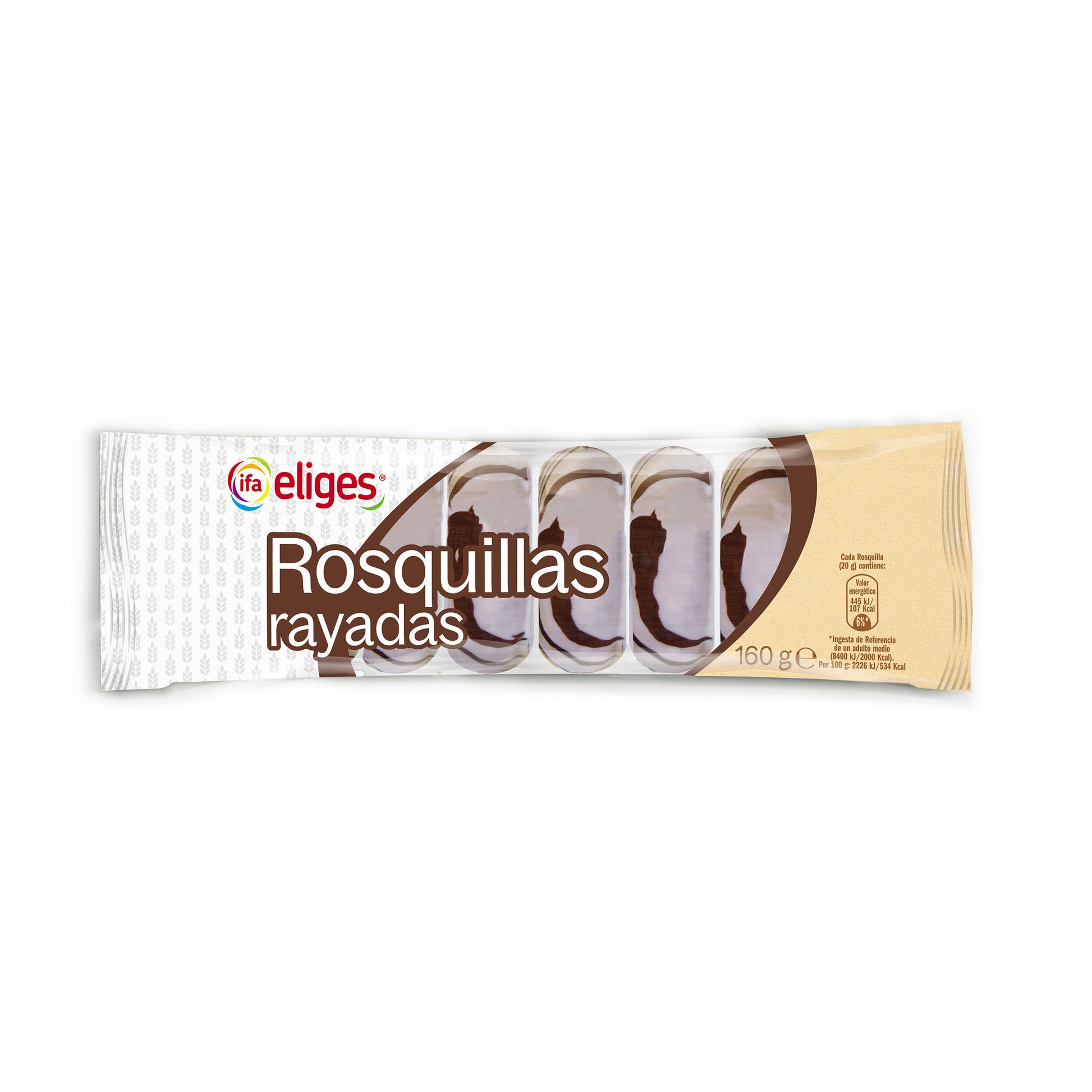 Rosquillas rayadas Ifa 8u 160g