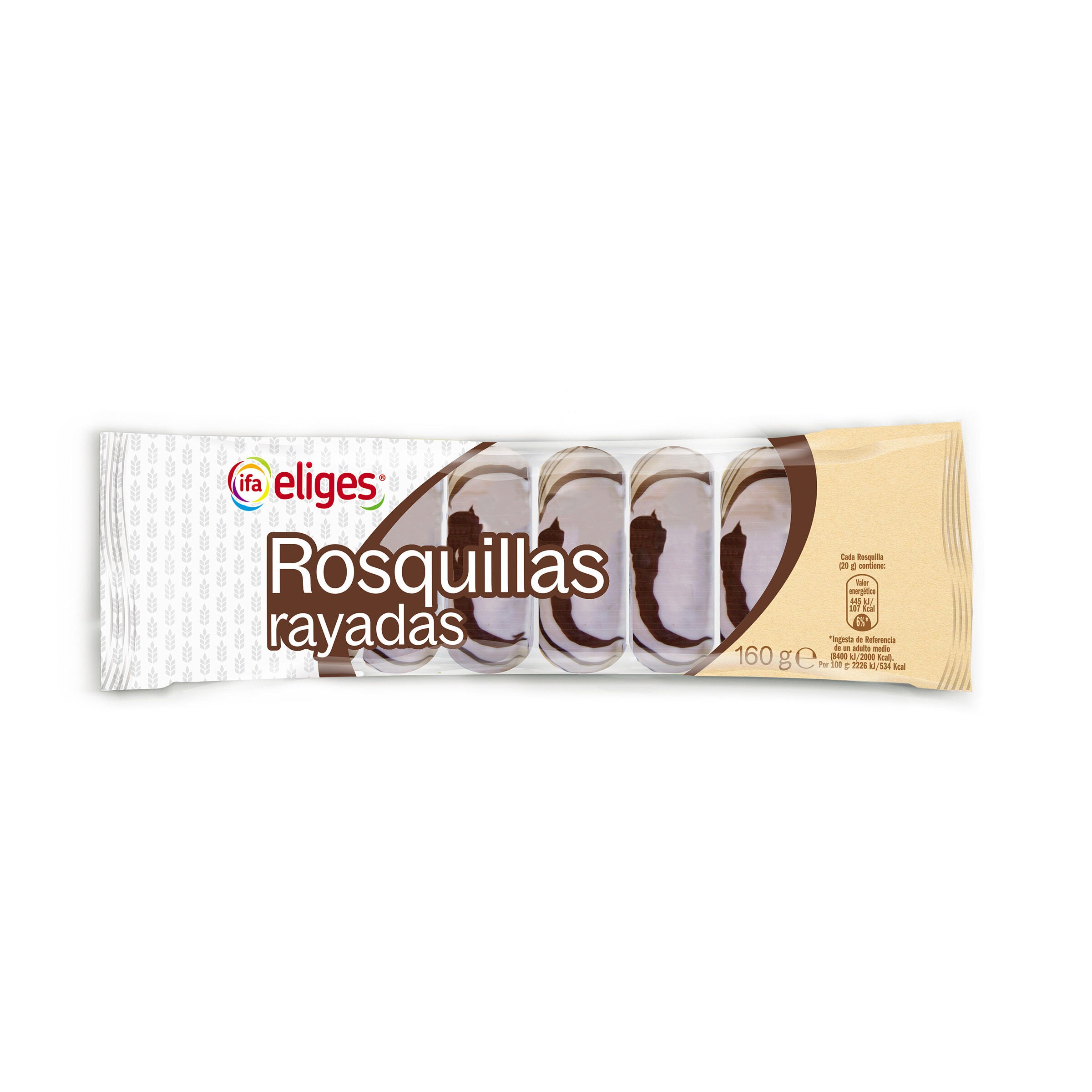 Rosquillas rayadas Ifa 8u 160g