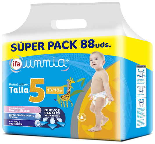 Pañal pasitos 13-18kg t5 Ifa unnia 88u La Despensa
