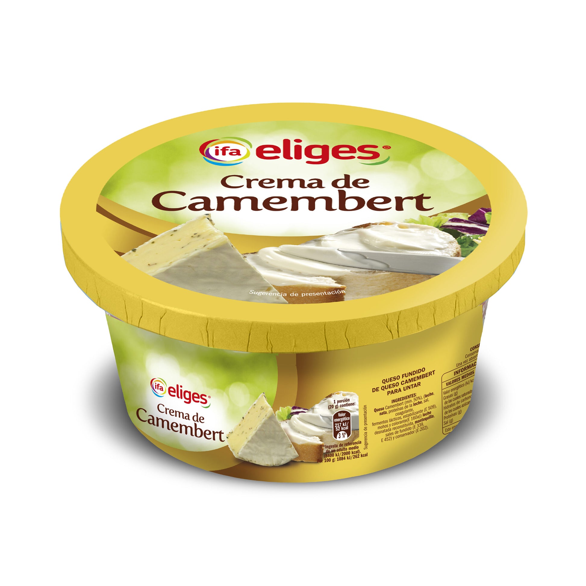 Crema de queso cammembert Ifa eliges 125g