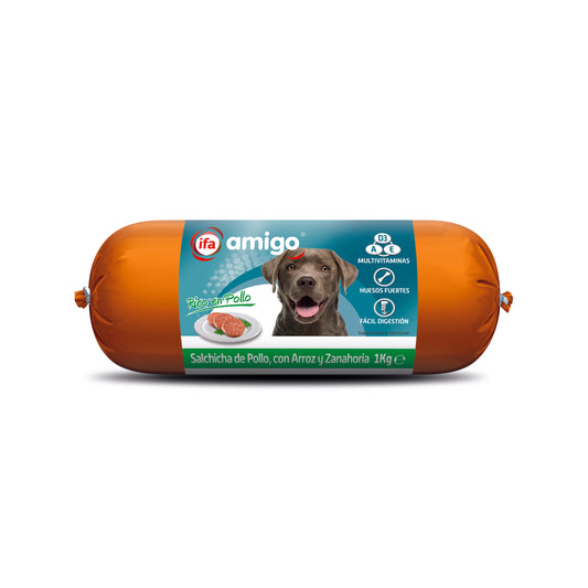 Comida húmeda perro salchicha poll/arr/zan Ifa amigo 1kg La Despensa