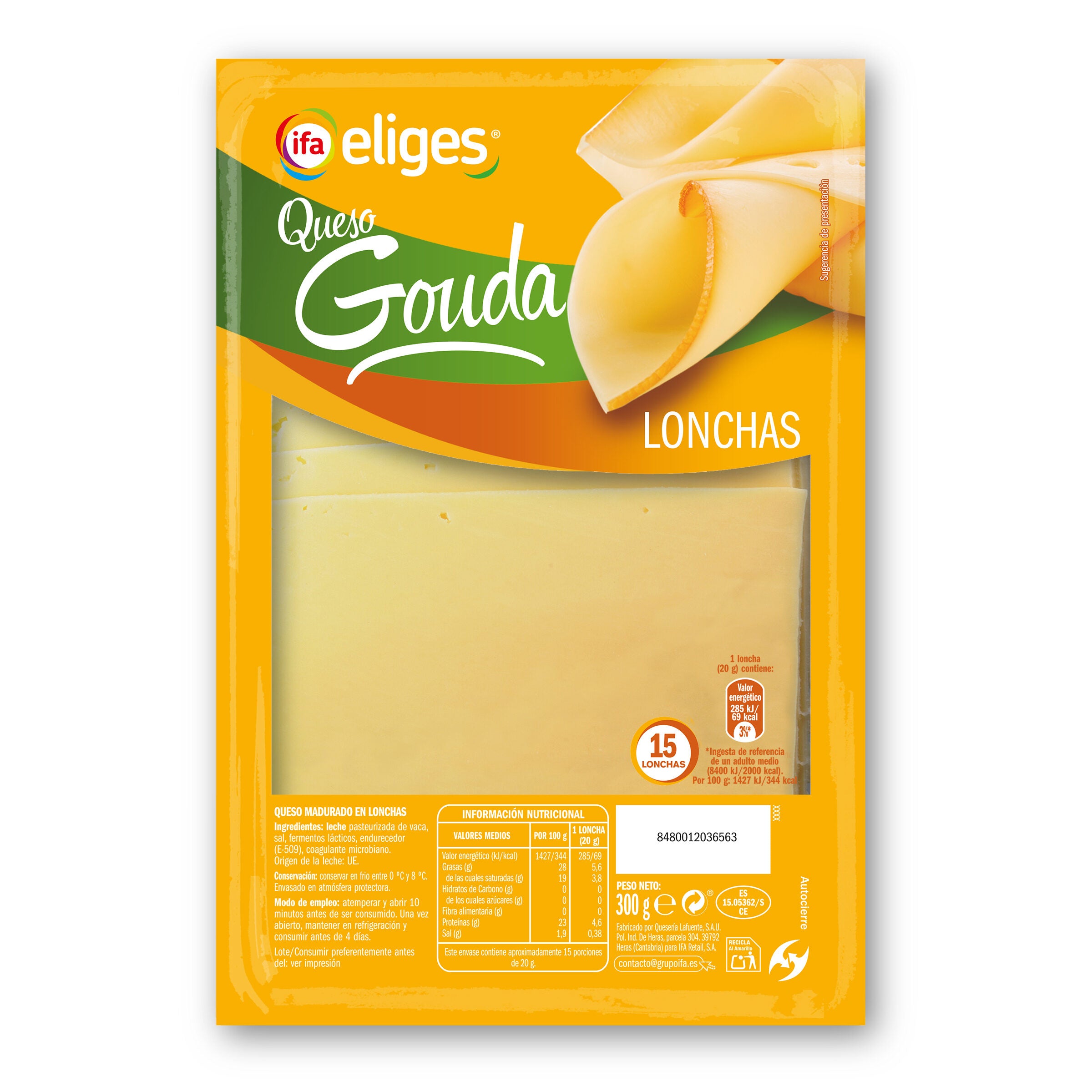 Queso gouda Ifa eliges 300g