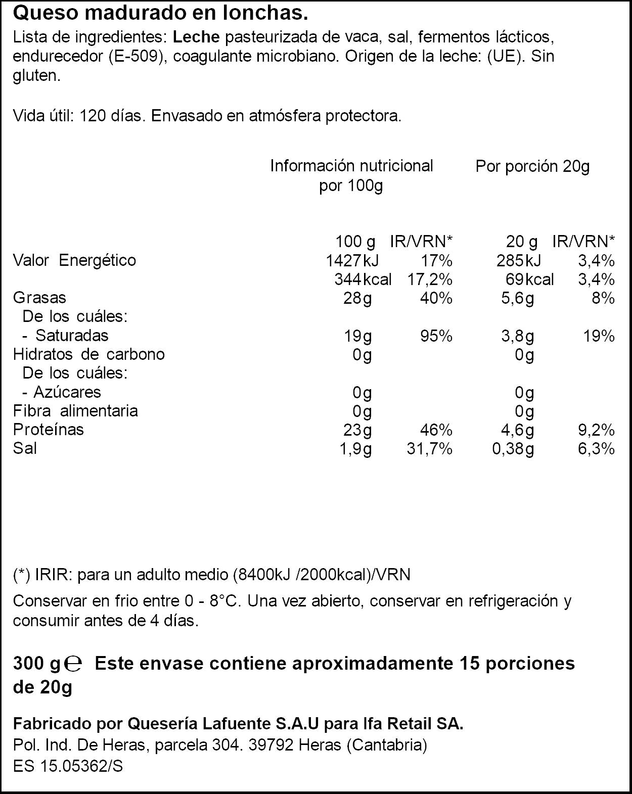 Queso gouda Ifa eliges 300g