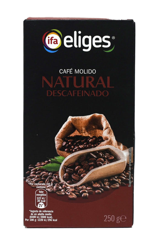 Café molido natural descafeinado Ifa eliges 250g La Despensa