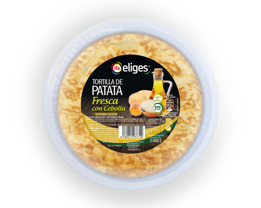 Tortilla fresca con cebolla Ifa eliges 600g La Despensa