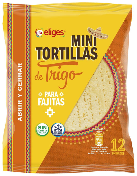 Mini tortillas trigo Ifa eliges 12ud 300g La Despensa