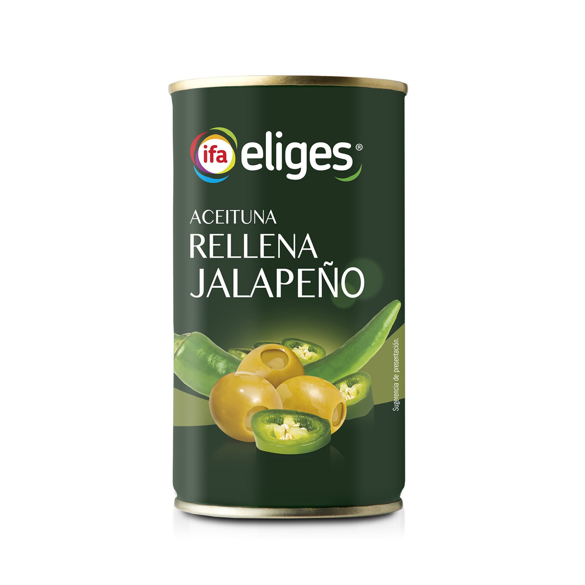 Aceituna manzanilla r/jalapeño Ifa eliges 150g escurr